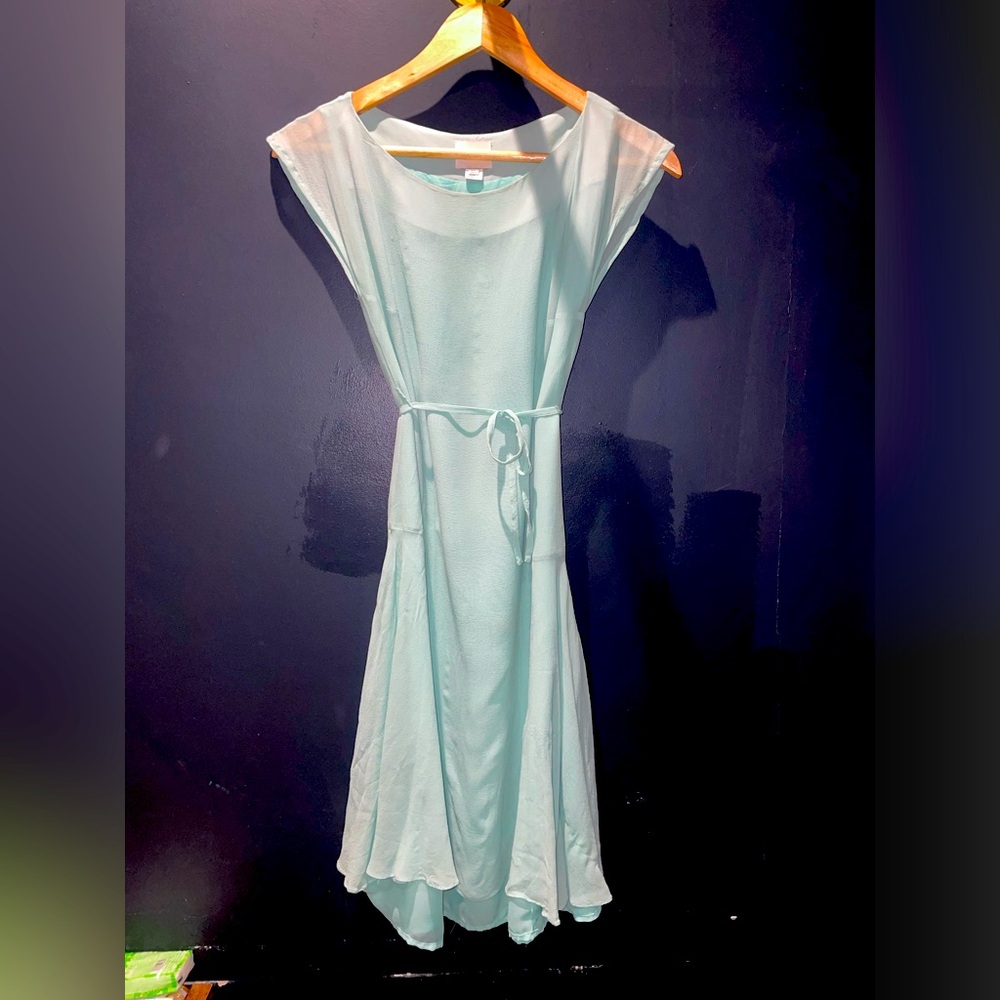 COPY - REISS Aqua Silk Dress
